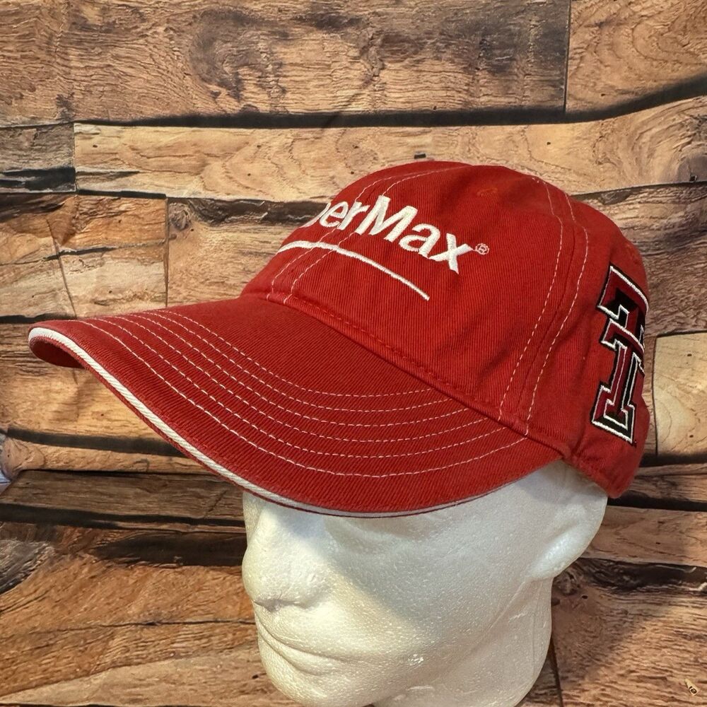 Texas Tech Hat Richardson 325 FiberMax Cotton Double T Red Strapback Mens Cap